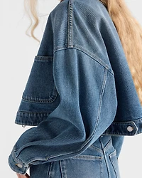 Cropped denim jacket