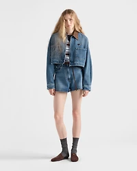 Cropped denim jacket