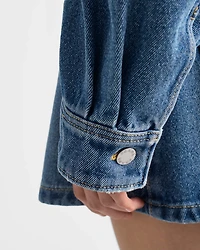 Cropped denim jacket