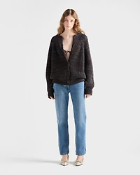 Straight-leg denim jeans