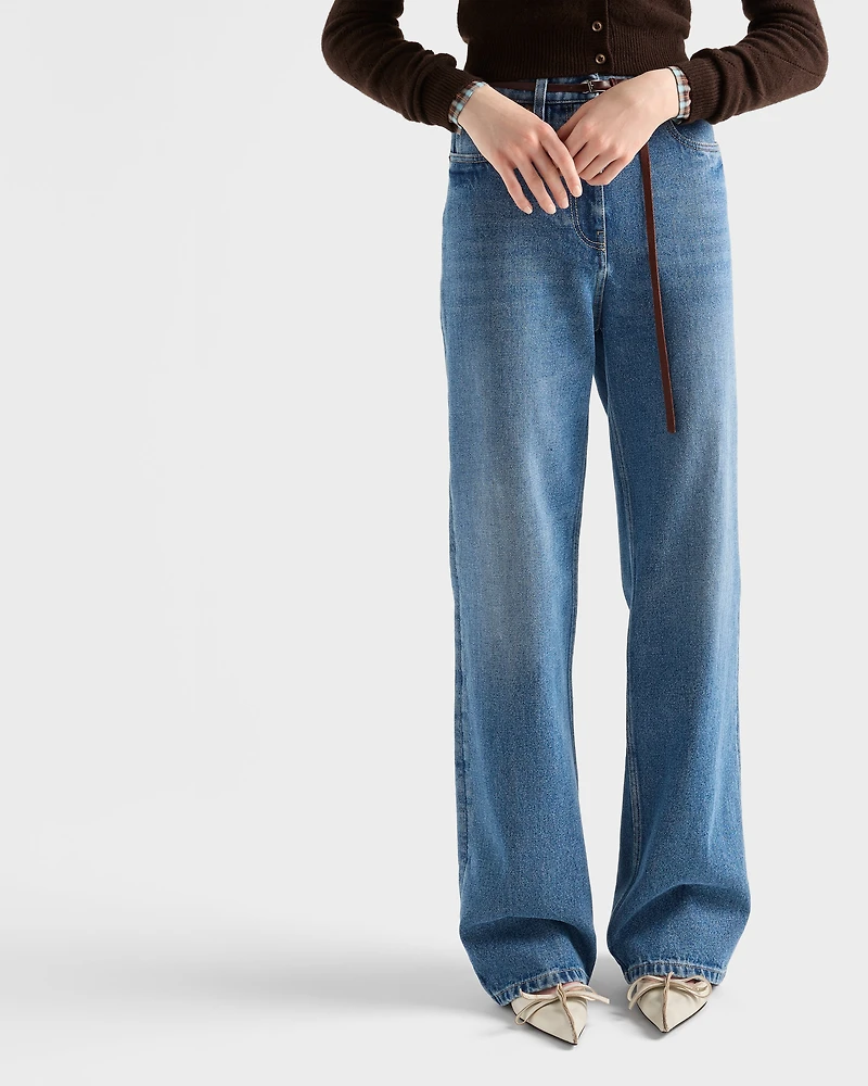 Five-pocket denim jeans