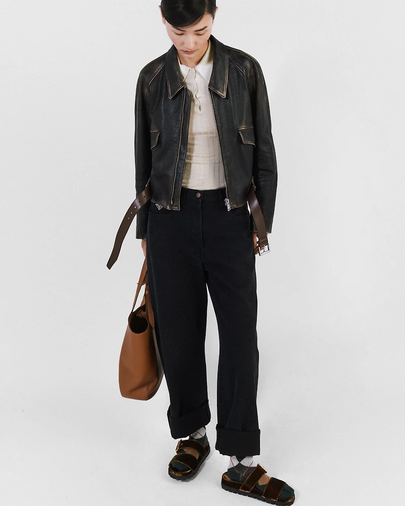 Barrel leg jeans