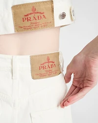 Wide-leg denim jeans