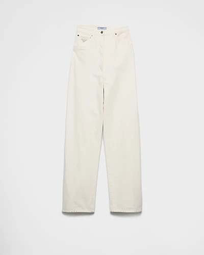 Wide-leg denim jeans