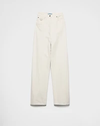 Wide-leg denim jeans