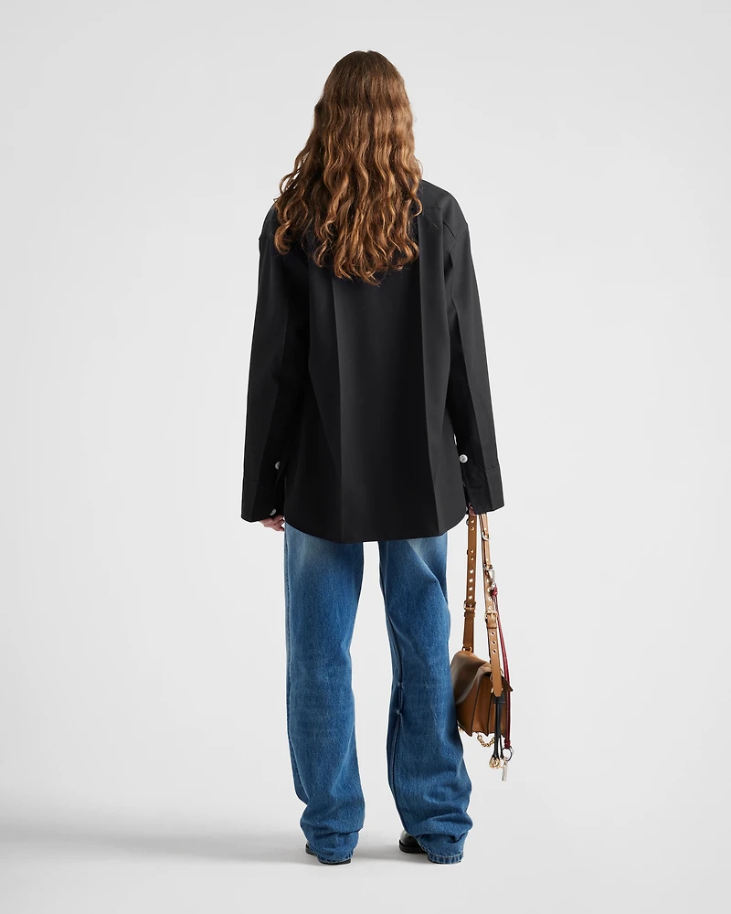 Wide-leg denim jeans