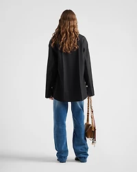 Wide-leg denim jeans