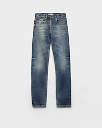 Tapered selvedge denim jeans
