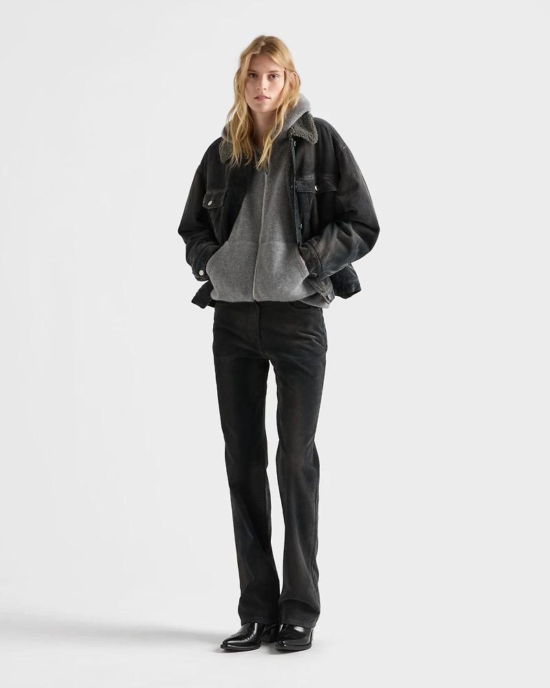 Corduroy five-pocket pants