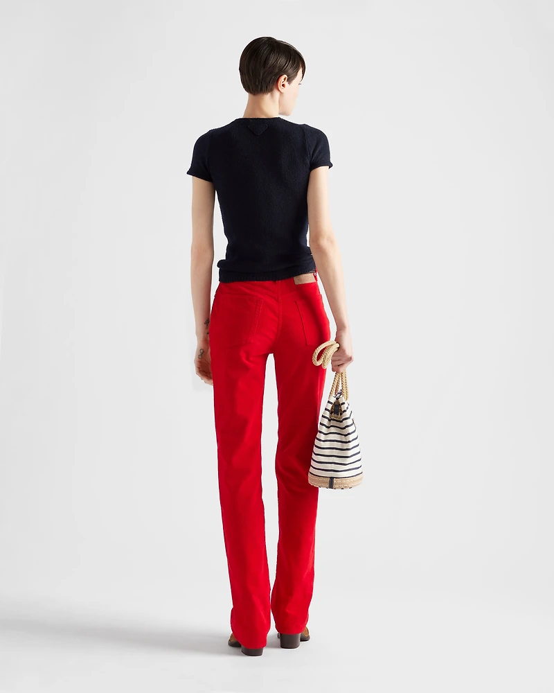 Five-pocket corduroy pants