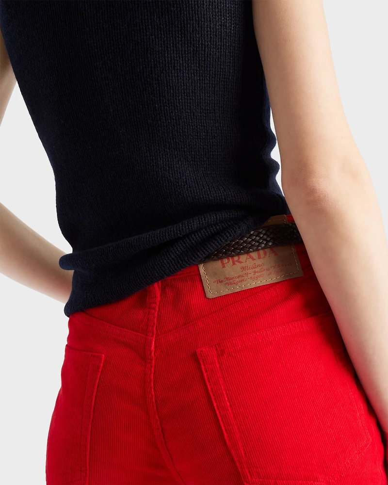 Five-pocket corduroy pants