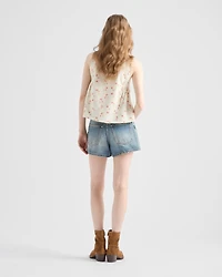 Denim shorts