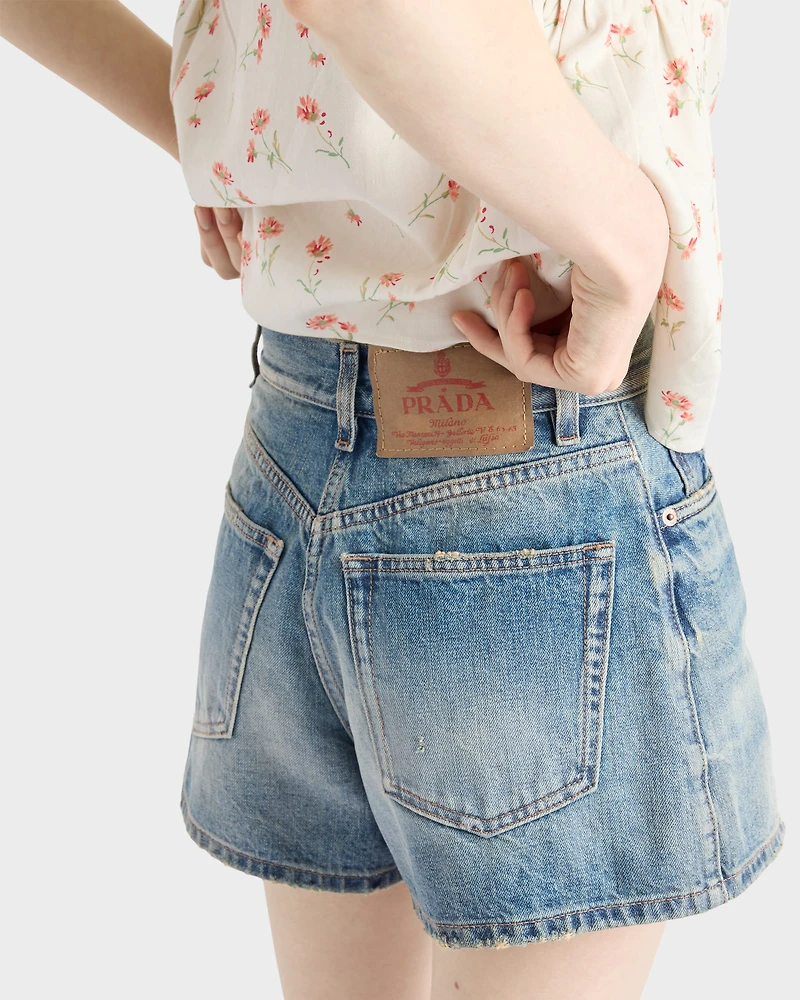 Denim shorts