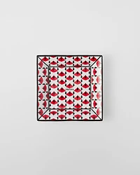 Large square porcelain catchall tray