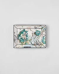 Large rectangular porcelain catchall tray - Florid