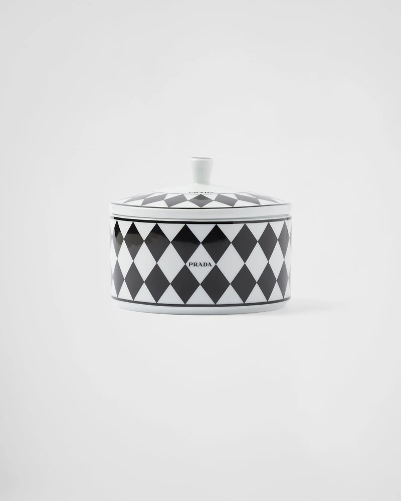 Porcelain box - Checkerboard