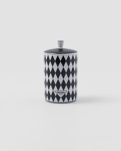 Porcelain scented candle - Checkerboard