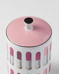 Porcelain scented candle - Lipstick Style