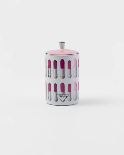 Porcelain scented candle - Lipstick Style