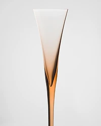 Set of two crystal flutes