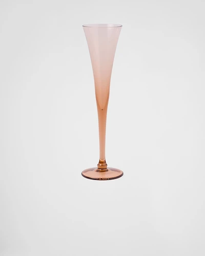 Set of two crystal flutes
