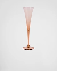 Set of two crystal flutes