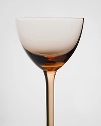 Set of two crystal cocktail glasses