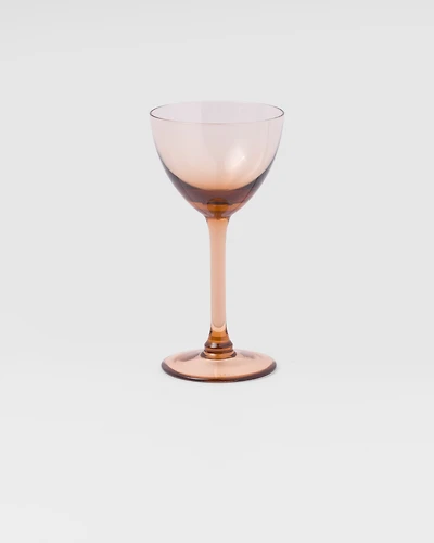 Set of two crystal cocktail glasses
