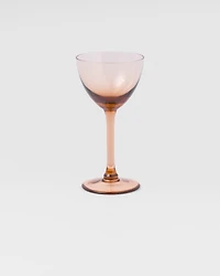 Set of two crystal cocktail glasses