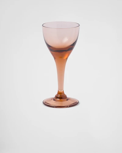 Set of two crystal liqueur glasses