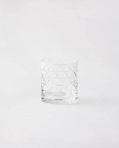 Crystal tumbler - Triangles 