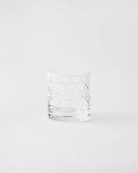 Crystal tumbler - Triangles 