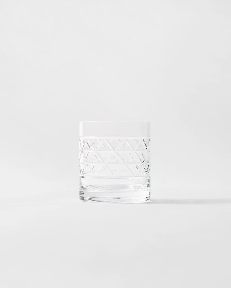 Crystal tumbler - Triangles 