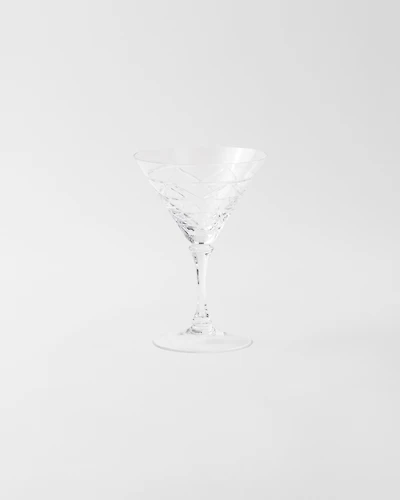 Crystal martini glass - Triangles
