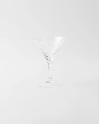 Crystal martini glass - Triangles