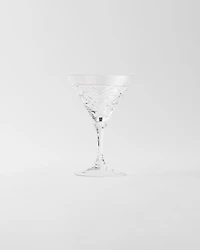 Crystal martini glass - Triangles