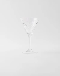 Crystal red wine glass - Triangles