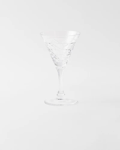 Crystal white wine glass - Triangles