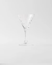 Crystal white wine glass - Triangles