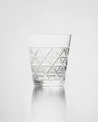 Crystal water glass - Triangles