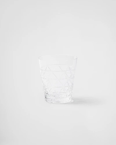 Crystal water glass - Triangles