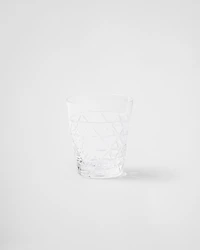 Crystal water glass - Triangles