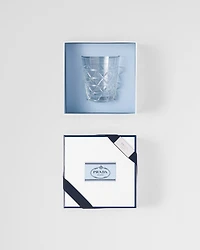 Crystal water glass - Triangles