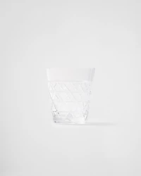 Crystal water glass - Triangles