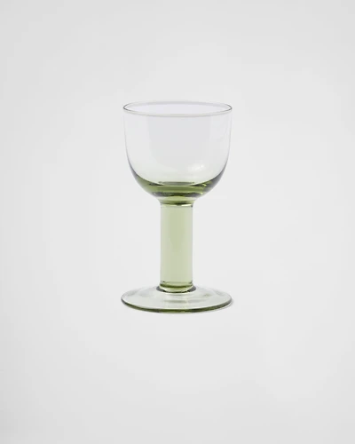 Set of two crystal white wine glasses