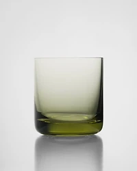 Set of two crystal tumbler glasses