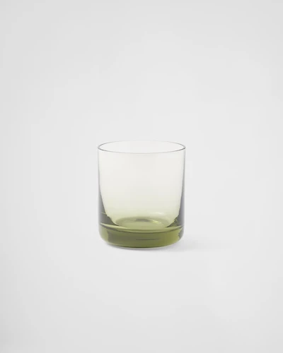 Set of two crystal tumbler glasses
