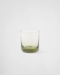 Set of two crystal tumbler glasses