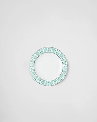 Set of two porcelain dinner plates - Vienna Green