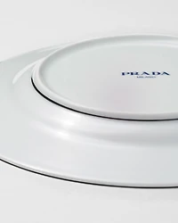 Set of two porcelain dinner plates